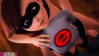 Мультяшная милфа трахается в попу и письку и с радостью сосёт крупные члены